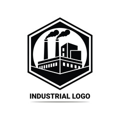 Industrial Factory Facility Logo Vector Icons High Quality Vector Art Illustrations.