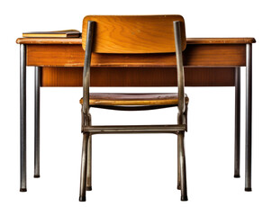 Fototapeta premium PNG Classroom desk furniture chair.