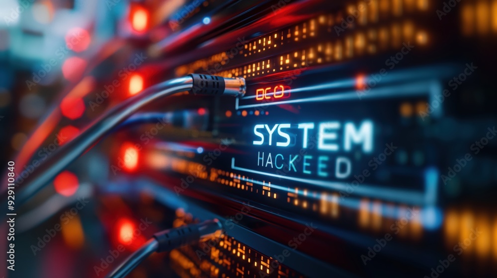 Poster a computer system has been hacked