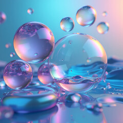 Bubbles in the water