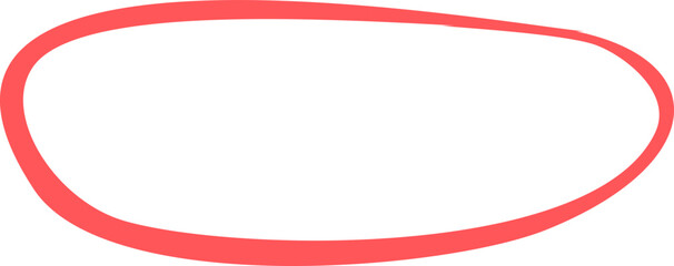 Red Circle Line Pencil