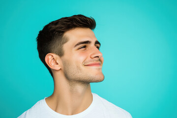 Fototapeta premium A close up of a man's face