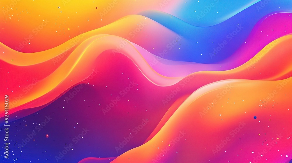 Poster colorful abstract background with vibrant hues and dynamic forms