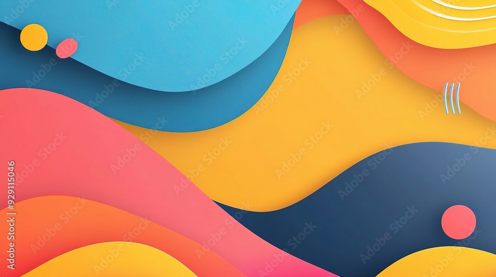 Poster background with abstract shapes, modern patterns, and a refreshing appearance