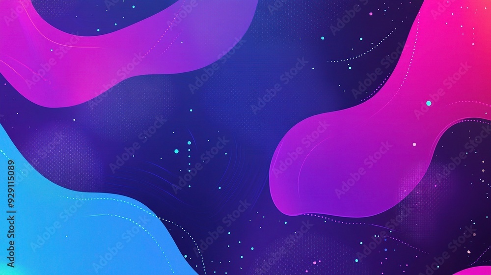 Poster cool background with abstract shapes, modern patterns, and a refreshing