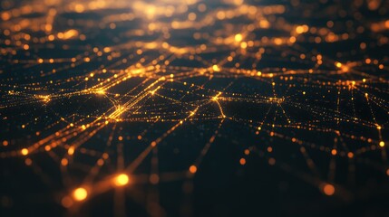 A computer generated image of a cityscape with a lot of lights