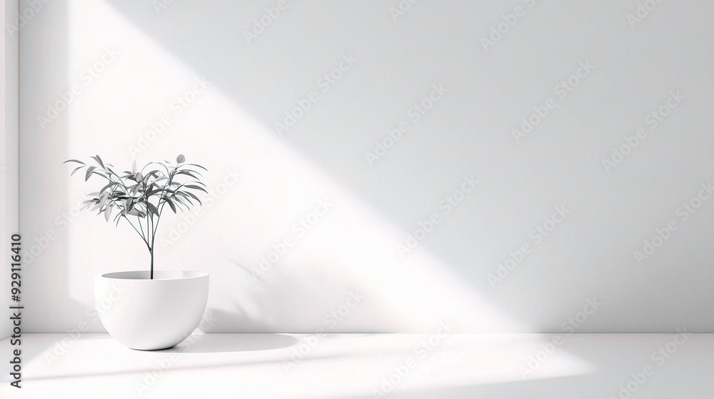 Aufkleber white background with smooth textures and a minimalist approach, ideal for highlighting other elemen