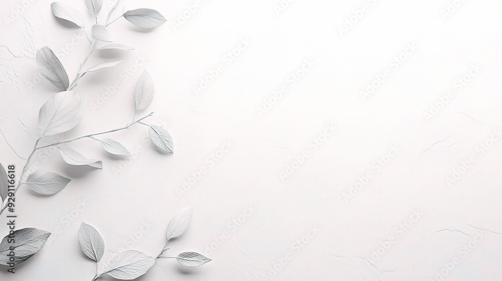 Poster crisp white background with smooth textures and a minimalist approach
