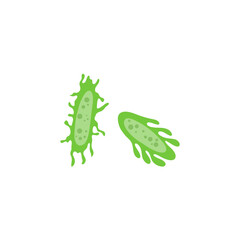 zooplankton sea microorganisms, cartoon vector icon isolated on white background