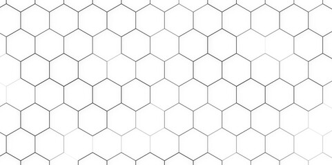 Fototapeta premium honeycomb white Background ,light and shadow, 3d Hexagonal structure futuristic white background and Embossed Hexagon ,