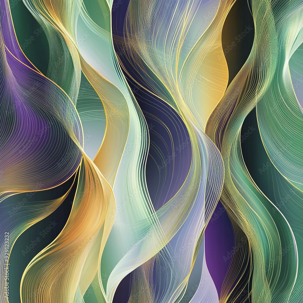 Fototapete Versatile background vector with diverse elements, suitable for a wide range of themes and designs. Ideal for adding text, graphics, or creative overlays