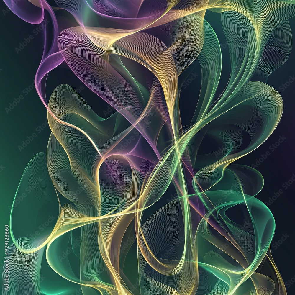 Fototapete Versatile background vector with diverse elements, suitable for a wide range of themes and designs. Ideal for adding text, graphics, or creative overlays