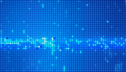 A vibrant digital mosaic of blue pixels in different shades arranged in a precise grid layout The depth and clean futuristic feel make it ideal for tech-themed visuals