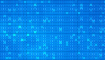 A vibrant grid of blue pixels with varying tones creating a digital mosaic with a seamless futuristic feel The clean design enhances its tech appeal