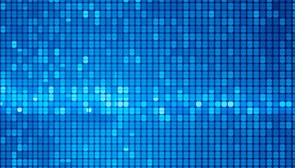Digital mosaic featuring blue pixels with varying hues in a precise grid The clean modern design and depth make it suitable for technology themes
