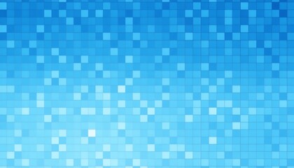 Blue pixel mosaic featuring a grid layout with varying tones creating a clean and modern digital design Ideal for tech-inspired backgrounds