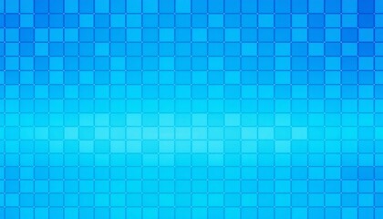 Fototapeta premium Clean digital grid of blue squares alternating between bright and dark shades forming a sophisticated high-tech background