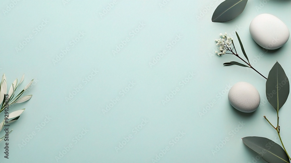 Aufkleber minimalist background with simple shapes and a clean color palette