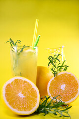 Cool orange drink. Citrus. 
Alcoholic and non-alcoholic cocktails.