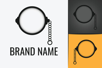 Vintage Monocle logo. Monocle spectacles logotype. Eye glasses logo. monocle glass