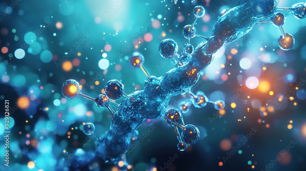 Aufkleber nanotechnology scene with nanoscale devices and applications in various fields