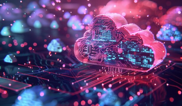 Cloud Computing with Glowing Circuits