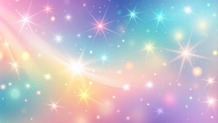 Obraz premium Soft, luminous gradient background featuring a dynamic interplay of pastel hues, evoking a sense of refinement, sophistication, and celestial wonder.