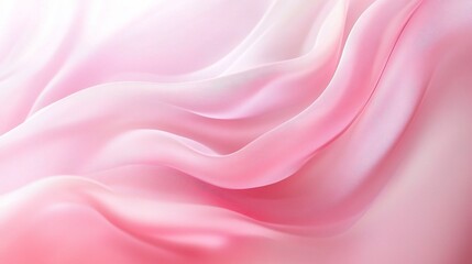 Obraz premium Dreamy Pink Silk Drapes: A luxurious pink silk fabric gently ripples, creating a soft and elegant abstract background. 