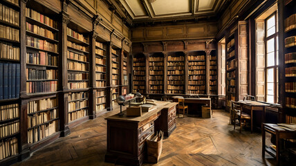 books in the library
