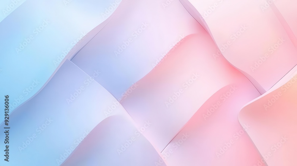 Poster with a gentle pastel gradient background and a subtle light highlight, this design is perfect for br