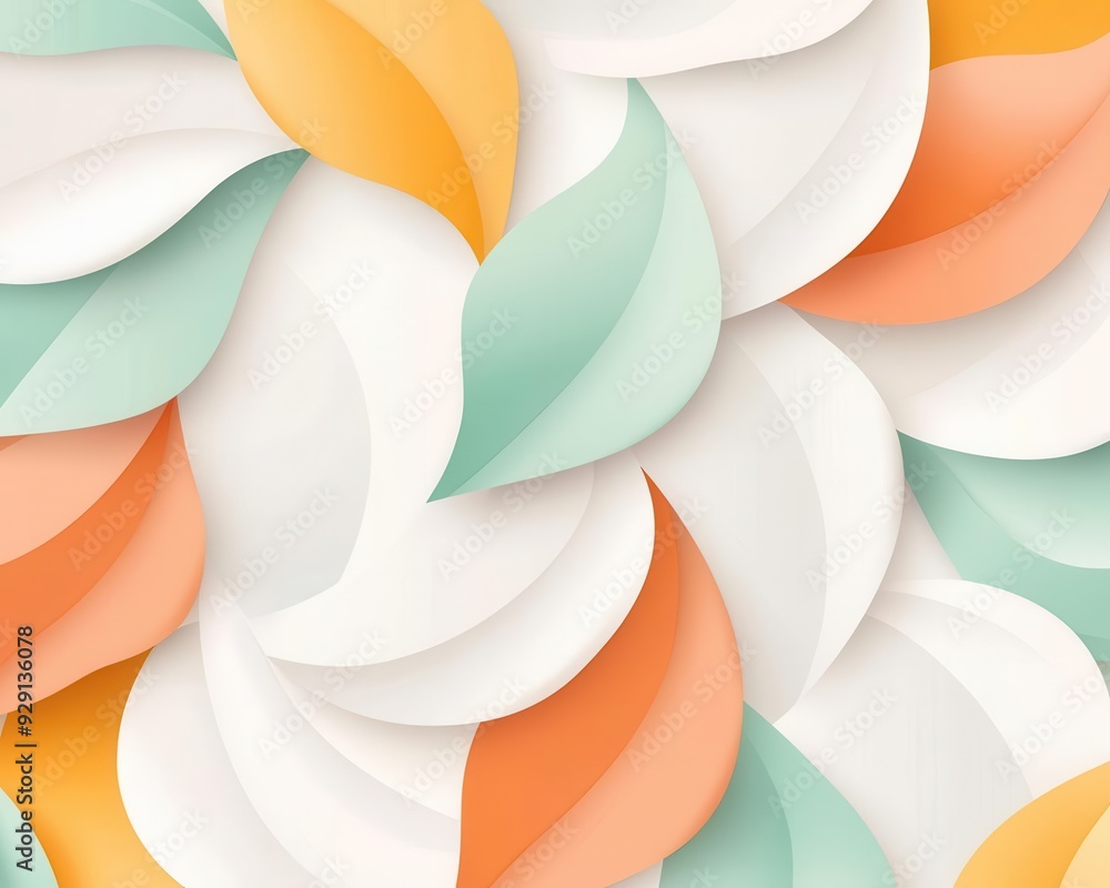 Poster symmetrical abstract design with structured shapes, bold yet minimalistic, spacious background for b