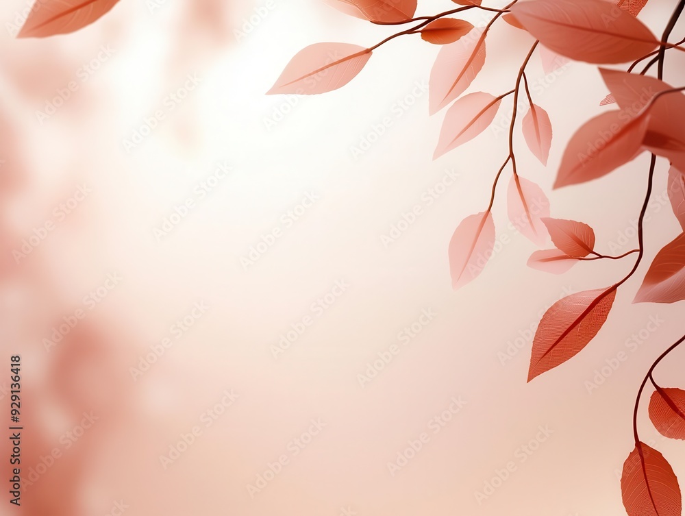 Poster soft diffused natural light illuminating a serene setting, warm and inviting tones with ample copy s