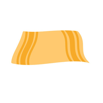 recommend clip art: Beach towel. Flat vector isolated illustration