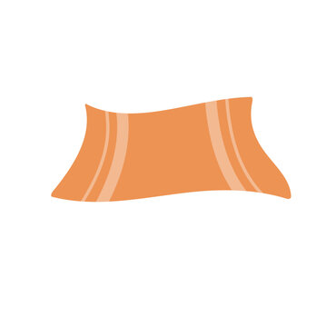 recommend clip art: Beach towel. Flat vector isolated illustration