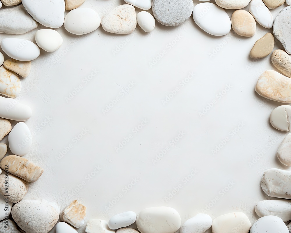 Poster smooth stone textures with a delicate and refined touch, spacious layout perfect for text,