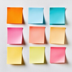 Sticky Note Separated on a White Background