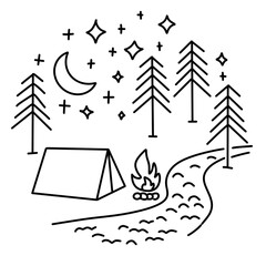 set of christmas trees