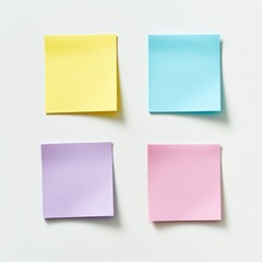 Sticky Note Separated on a White Background