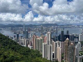 Fototapeta premium city skyline for Hong Kong 