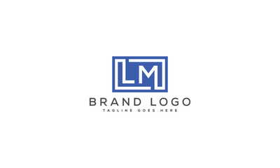 letter LM logo design vector template design for brand.