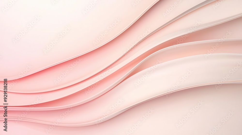 Poster matte surface with smooth lines and soft lighting, modern aesthetic with spacious background for tex