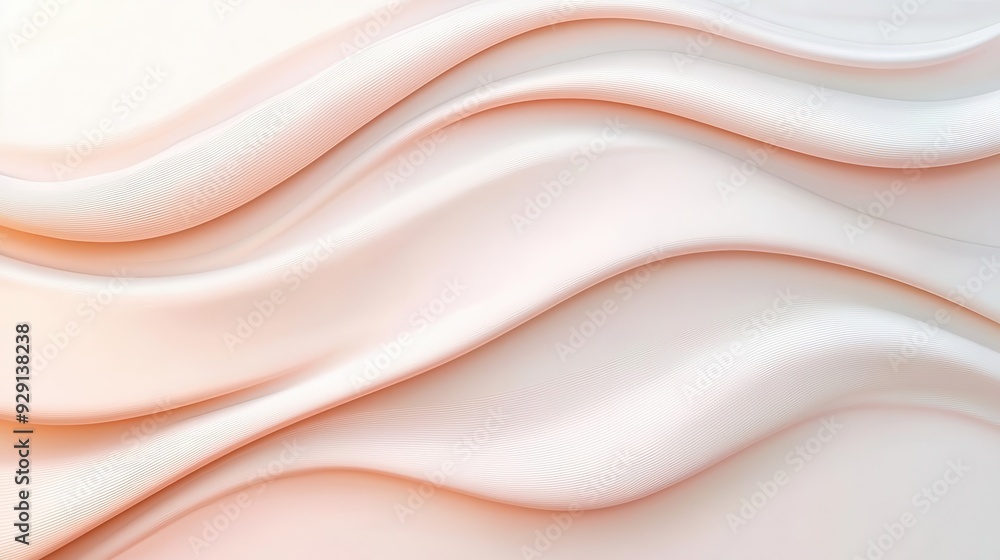 Poster matte surface with smooth lines and soft lighting, modern aesthetic with open space for text, create