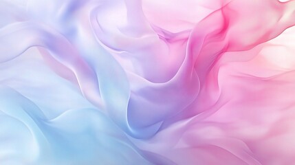 Obraz premium Dreamy Pastel Fabric Swirls: A soft and delicate backdrop of ethereal fabric, the colors blend together in a mesmerizing gradient