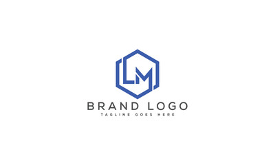letter LM logo design vector template design for brand.