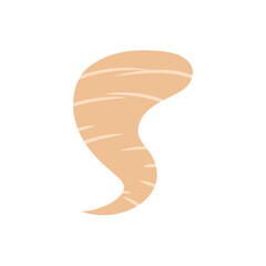 tornado storm funnel. Wind storm, tornado swirl and round vortex spiral.