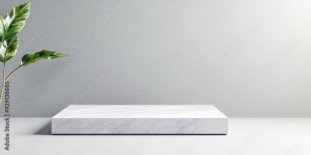 Poster geometric base platform with refined textures, elegant and versatile for multiple uses, provides amp