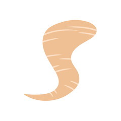 tornado storm funnel. Wind storm, tornado swirl and round vortex spiral.