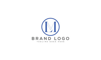 letter LM logo design vector template design for brand.