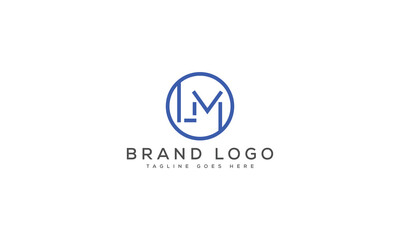 letter LM logo design vector template design for brand.