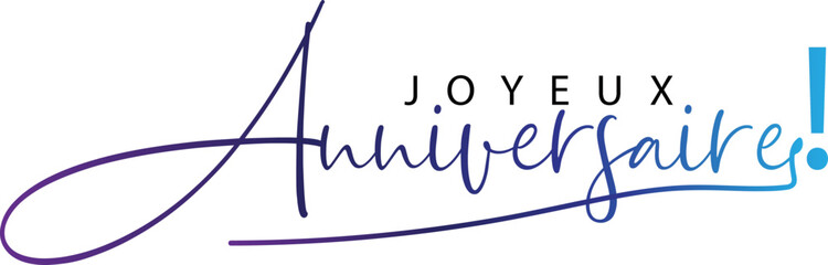 Joyeux Anniversaire, Joyeux Anniversaire gradient vector